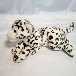 Animal Alley Toys R Us White Brown Snow Leopard Plush Stuffed Animal Toy 17"